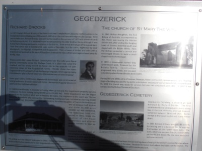 Gegedzerick Cemetry Plaque